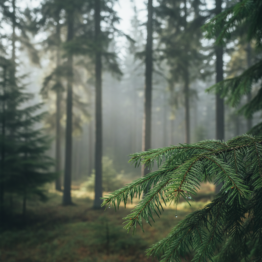 Deep Evergreen captures the scent of fresh evergreen needles mixed with cool forest air.
It smells clean, green, and grounding, like stepping into a quiet forest.
Crisp without being overpowering, this scent brings natural calm to any space.
Perfect for creating a peaceful, refreshed atmosphere at home.
A true forest escape in candle form
